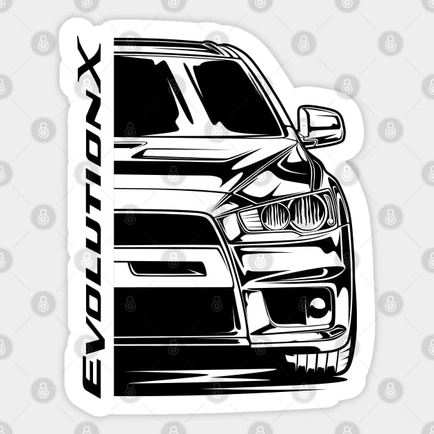 Lancer Evolution X Sticker by idrdesign